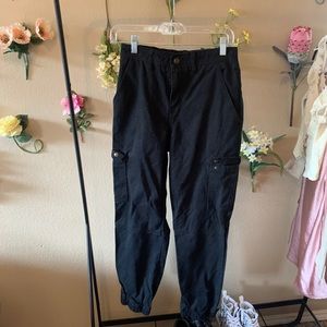 Black cargo pants